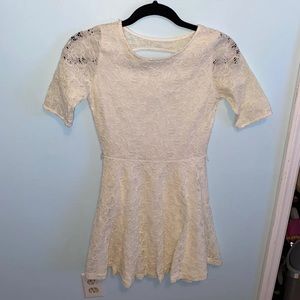 White lace dress